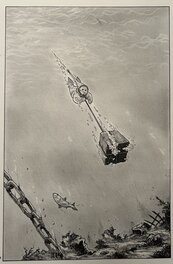 Michel Alzéal - Alzéal, le Pantin, planche n°18, 1998. - Planche originale