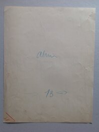 Le Verso de la Planche originale au format entier de 29 X 37 Cm Le Verso de la Planche originale au format entier de 29 X 37 Cm