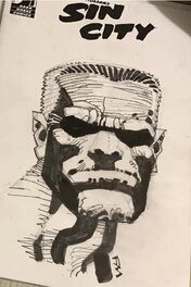 Frank Miller - Marv of Sin City - Illustration originale