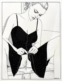 Moebius - Histoire d'X - Griffes d'Ange - Illustration originale