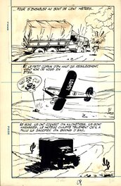 Maurice Tillieux - Tillieux : Gil Jourdan, Gag de Poche n° 53 planche 86 - Planche originale