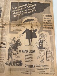 Critical newspaper from February 1961 announcing the publication of "Mayor Laguna" by Cesar Spadari, who was only 23 years old. Critical newspaper from February 1961 announcing the publication of "Mayor Laguna" by Cesar Spadari, who was only 23 years old.