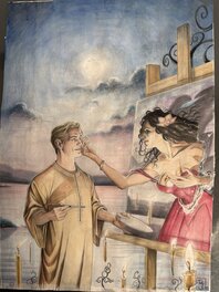 David Jouvent - Jouvent : Illutration pour le roman 'Terre des Vents' - Planche originale