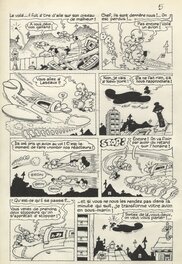 Jean-Claude Poirier - Série "supermatou" - Planche 05 de l'histoire N°6 - Comic Strip