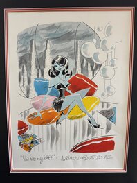 Antonio Lapone - Antonio LAPONE SUPERBE AQUARELLE SUR PAPIER - Original Illustration