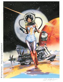 Gil Formosa - Space PINUP - Illustration originale