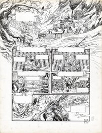 Olivier Ledroit - Les arcanes de la lune noire tome 1 – planche originale 17 - Comic Strip