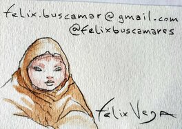 Carte de visite : dessin original