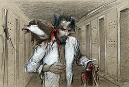 Enki Bilal - Bilal, Julia et Roem - Planche originale