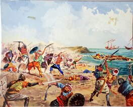 Aldo La Duca - LA REPUBBLICHE MARINARE - VENEZIA   couleur originale - Comic Strip