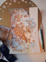 Ood serrière - Loup blanc - Original Illustration