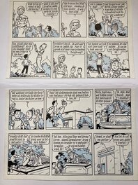 Willy Vandersteen - Suske en Wiske / Bob et Bobette - Het Brommende Brons - Planche originale