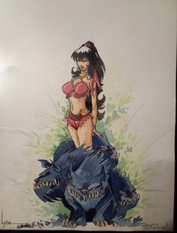 Didier Tarquin - Cixi de Troy - Original Illustration