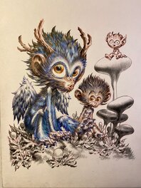 Stan - Stan Manoukian - Le singe bleu - Illustration originale