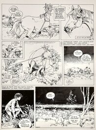Michel Faure - Faure, Crin-Blanc, planche n°10, 1988. - Planche originale
