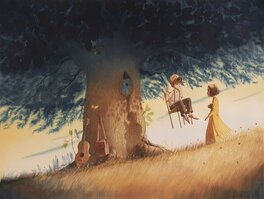 Thibault Prugne - Le parfum des grandes vacances - pages 15 et 16 - Original Illustration