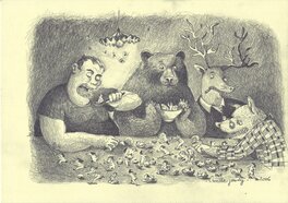 (2006) Camille Jourdy - Festin - Illustration originale