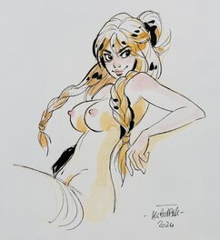 Alessandro Barbucci - Fourmille - fait la moue - Illustration originale