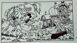 Eduard De Rop - Suske en Wiske / Bob et Bobette - De Zwarte Zwaan - Planche originale