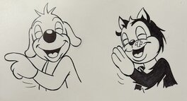 Michel Motti - Motti, illustration Pif et Hercule, 1980. - Original Illustration