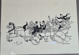 Bob De Moor - De optocht - Illustration originale