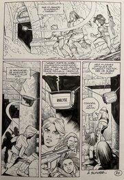 Jean-Yves Mitton - Mitton, Epsilon#14, Cité haute, 1ère partie, planche n°20 fin, Titan#101, 1987. - Comic Strip