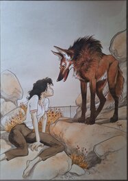 Frank Pé - Frank Pé - Illustration Zoo - Illustration originale