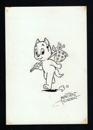 Marten Toonder - Tom Poes - Illustration originale