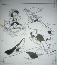 Luciano Bottaro - Pepito cover, 1960's - Original Cover