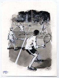 René Follet - L’affaire Marmouset - Illustration originale