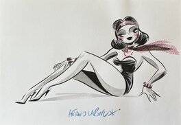 Antonio Lapone - Pin Up - Illustration originale