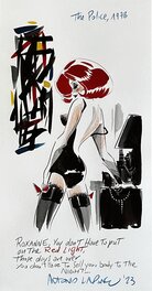 Antonio Lapone - Roxanne de The Police 1978 - Illustration originale
