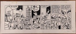 Yves Chaland - Chaland Yves, strip original Spirou, ' A la recherche de Bocongo ' de 1982 - Planche originale