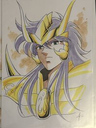 Jérôme Alquié - Saint seiya time odyssey illustration milo - Planche originale