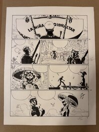 Rubén Pellejero - Corto maltese pellejero p'anche originale la ligne de vie - Planche originale