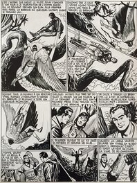 Raoul Giordan - Giordan Raoul, Les conquérants de l’espace, Menace sur Arbor, planche n°11, Météor#11, 1954. - Planche originale