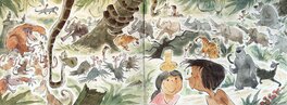 Maël Gourmelen - Le livre de la jungle - Illustration originale