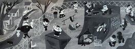 Pakoto Martinez - Jardin d'enfants - Illustration originale