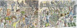 Virginie Nahon - Mise au vert - Illustration originale