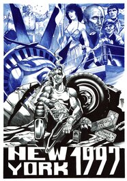 Philippe Bringel - Affiche New york 1997 - Original Illustration