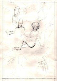Crayonnés / recherches au dos de l'original Crayonnés / recherches au dos de l'original