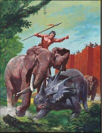 Dino Busett - TARZAN  -  Dino BUSETT - Couverture originale
