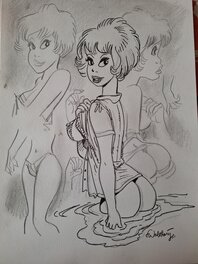 François Walthéry - 3 silhouettes de Natacha - Comic Strip