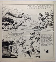 Fergal (Gallieno Ferri - Atelier Chott) Kid Colorado Planche Originale 14 Cow Boy Puma ,petit format RANCHO SPECIAL 13 Bd 1958