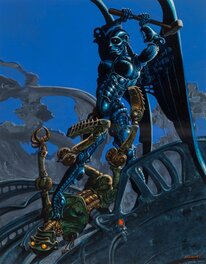 Jean-Michel Nicollet - "Combat de Robots" - Original Illustration