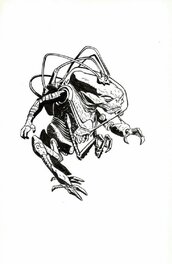 Minck Oosterveer - Space Alien - Illustration originale
