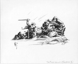 Mark Schultz - Conan The Frost Giant's Daughter Chapter Illustration - Original Illustration