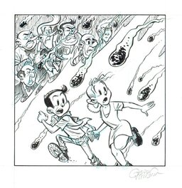 Gerben Valkema - Suske en Wiske Ex Libris Art - Illustration originale