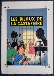 Studios Hergé - Tintin - Les bijoux de la Castafiore - mise en couleurs couverture - Original Cover