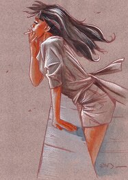 Jim - Une nuit à Rome - Marie - Original Illustration